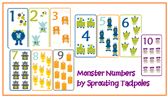 FREE Counting Cards Busy Bag