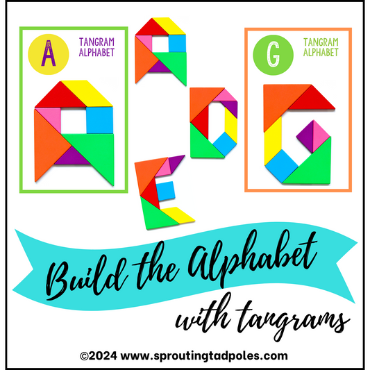Alphabet Tangram Challenge Cards