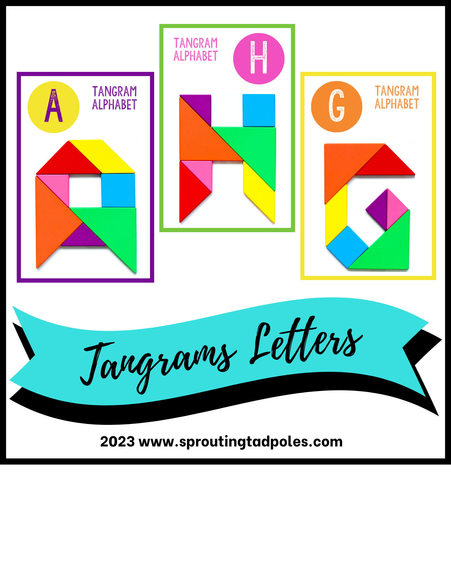 Tangrams Alphabet Pattern Cards Sprouting Tadpoles