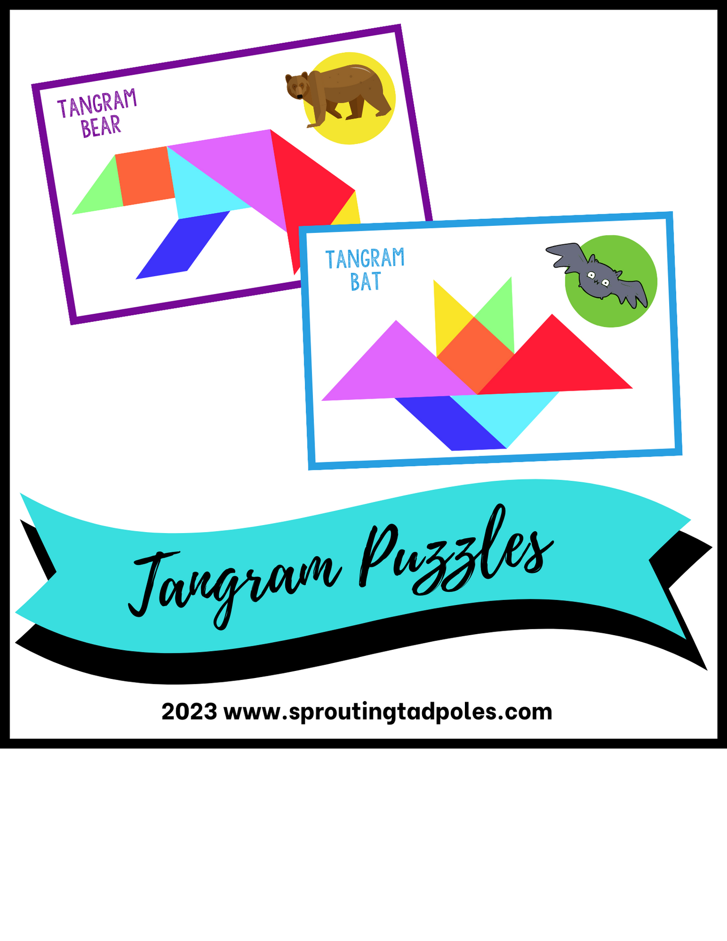 Tangrams Animals & Objects Pattern Cards