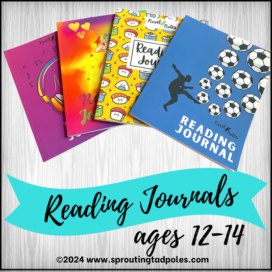 Novel Notes Reading Journal Ages 12-14