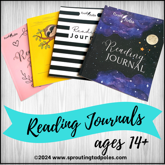 Novel Notes Reading Journal Ages 14+ High School