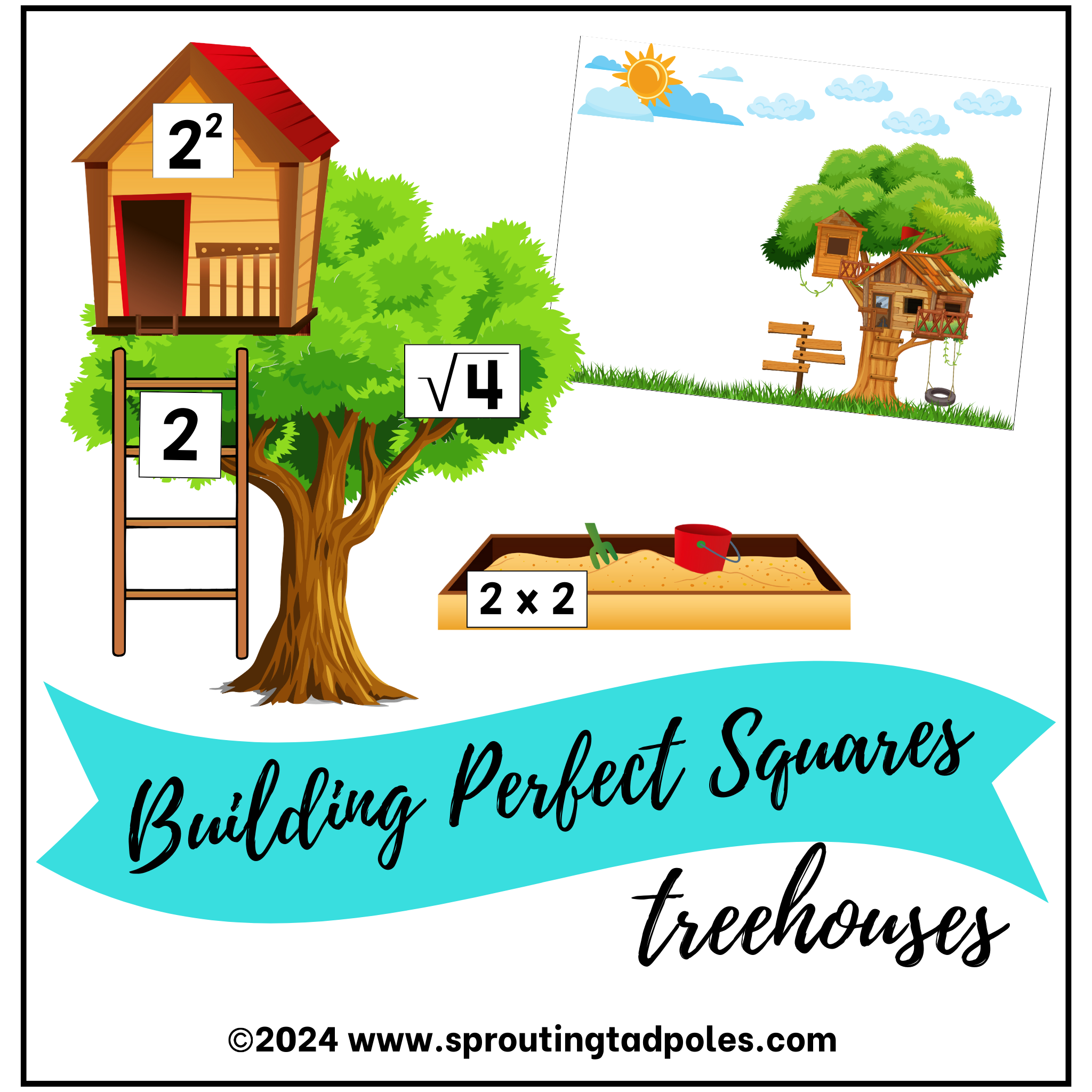 Building Perfect Squares Activity – Sprouting Tadpoles