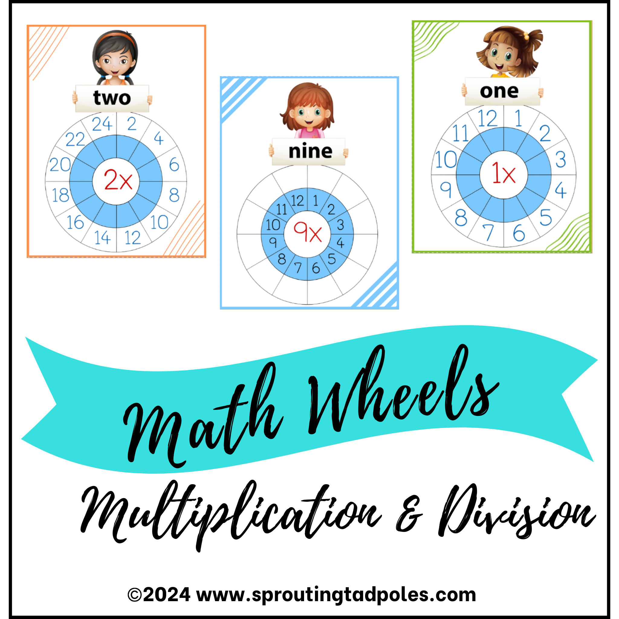 Multiply & Divide Math Wheels - PHYSICAL & DIGITAL VERSION – Sprouting ...