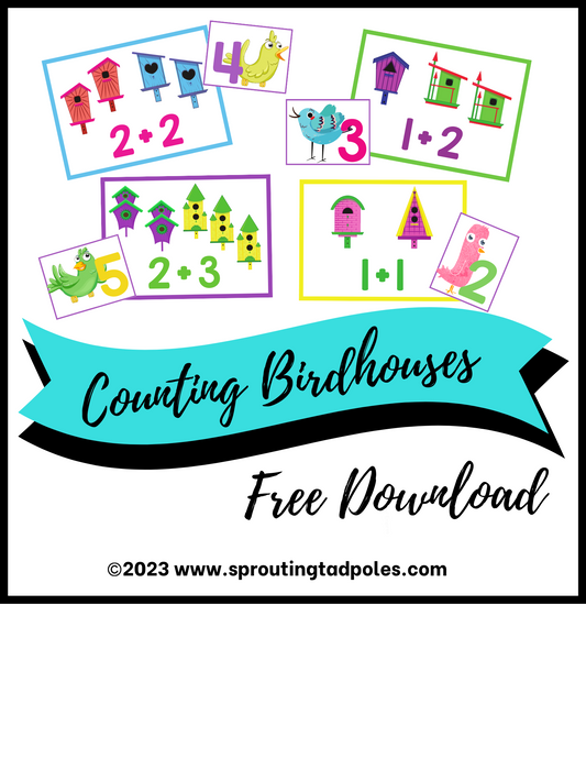 Counting Birdhouses Math Addition Busy Bag