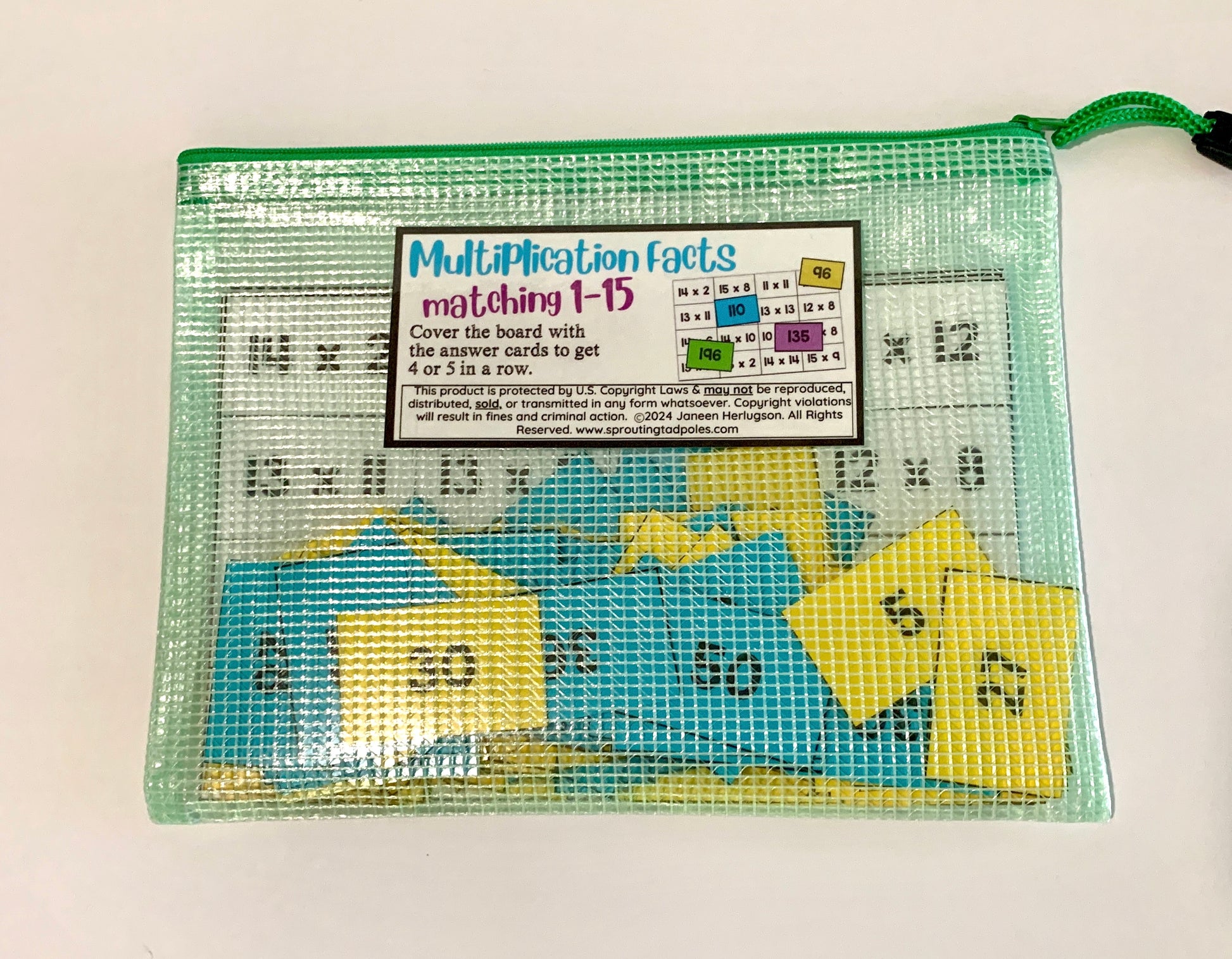 Multiplication Shop Activity Multiplication Facts Matching Activity – Sprouting Tadpoles