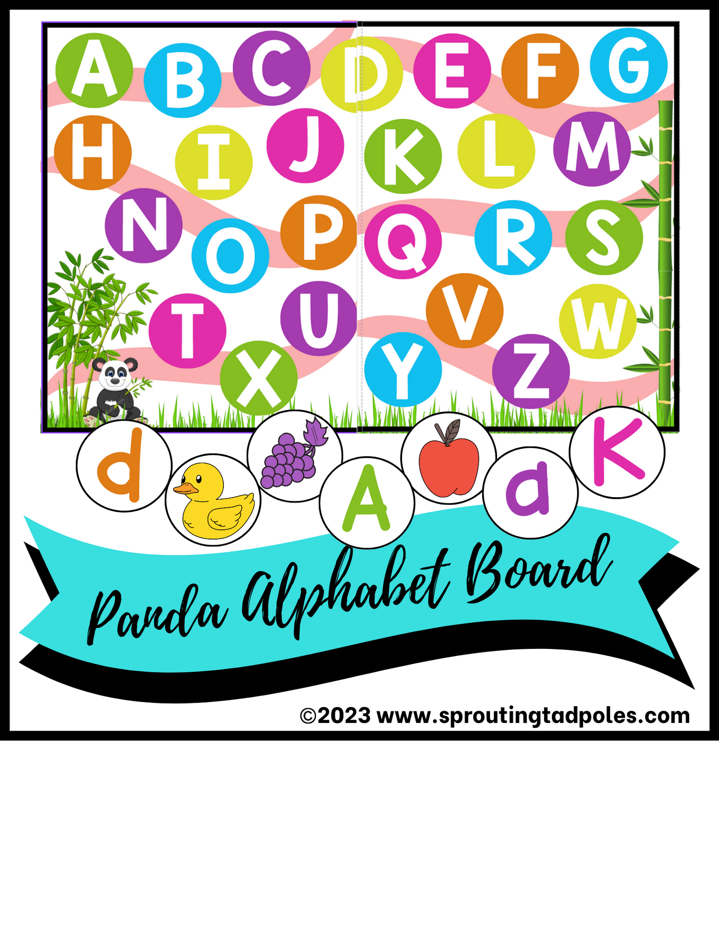 Panda Alphabet Matching Letters & Sounds