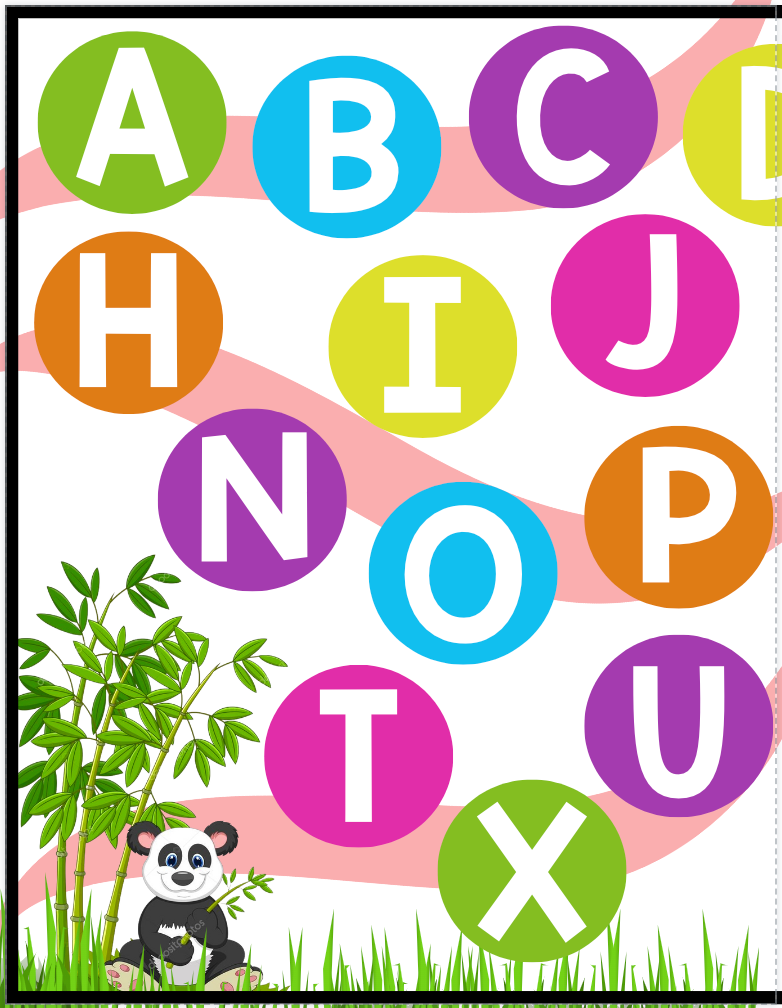 Panda Alphabet Matching Letters & Sounds