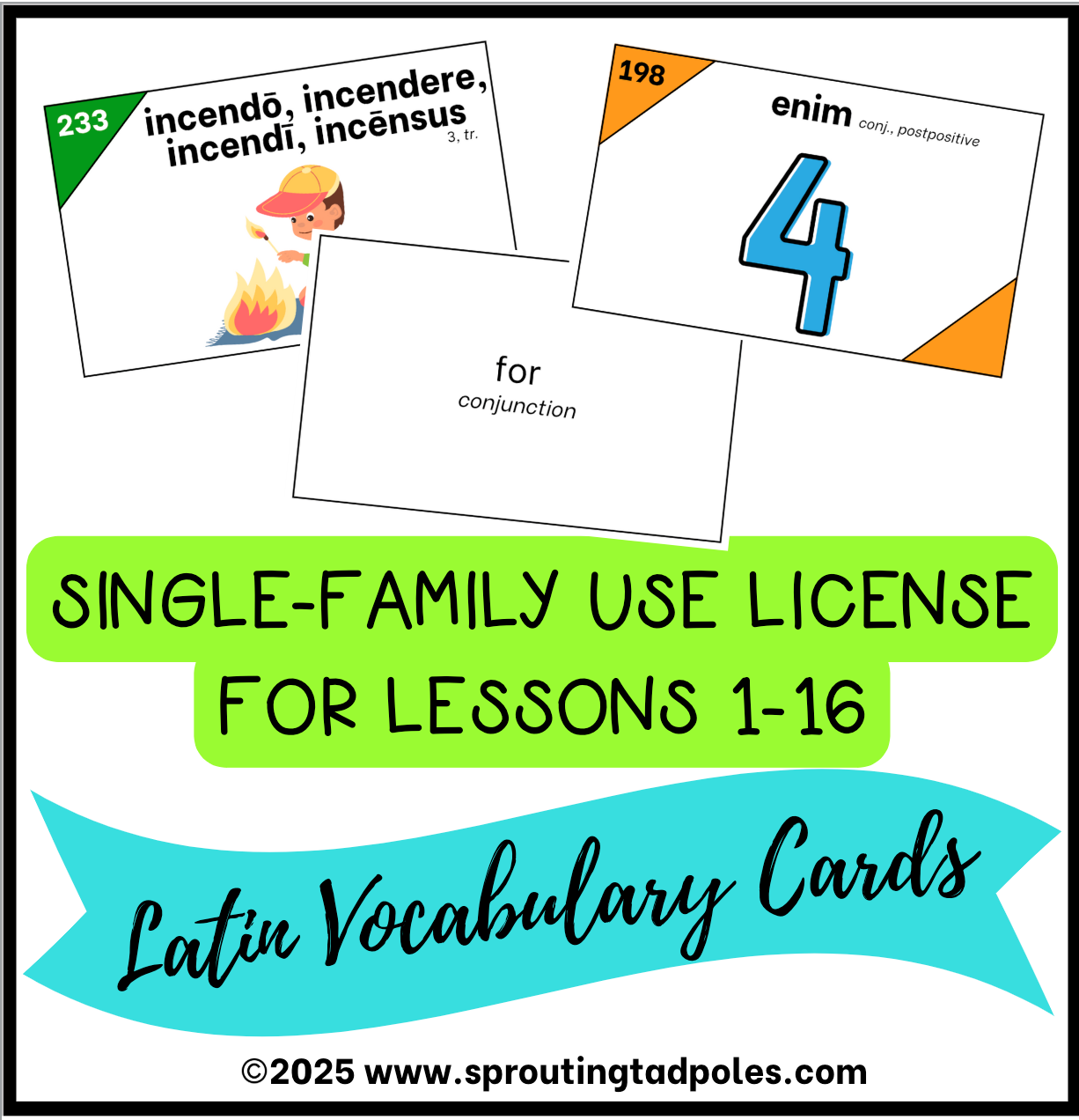 Latin Vocabulary Cards