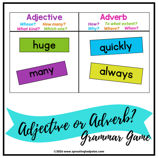 Adjective or Adverb Grammar Game