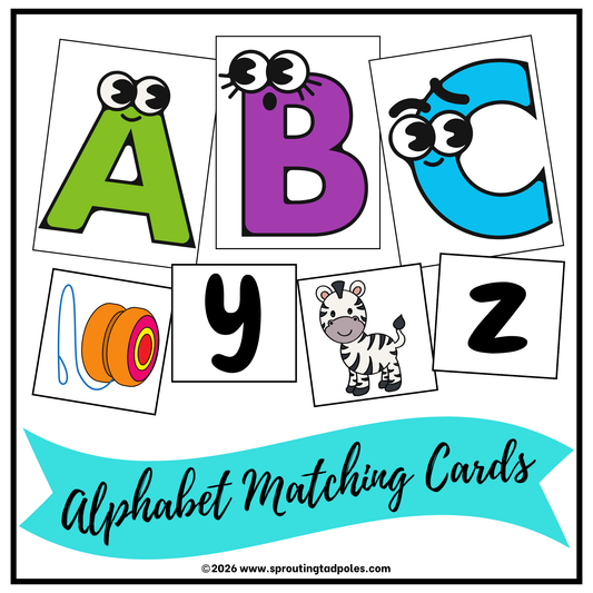 Alphabet & Phonics Matching Cards