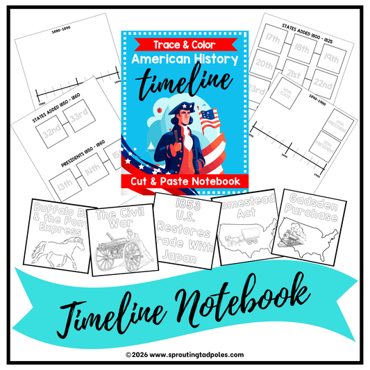 History Timeline Notebook - American History