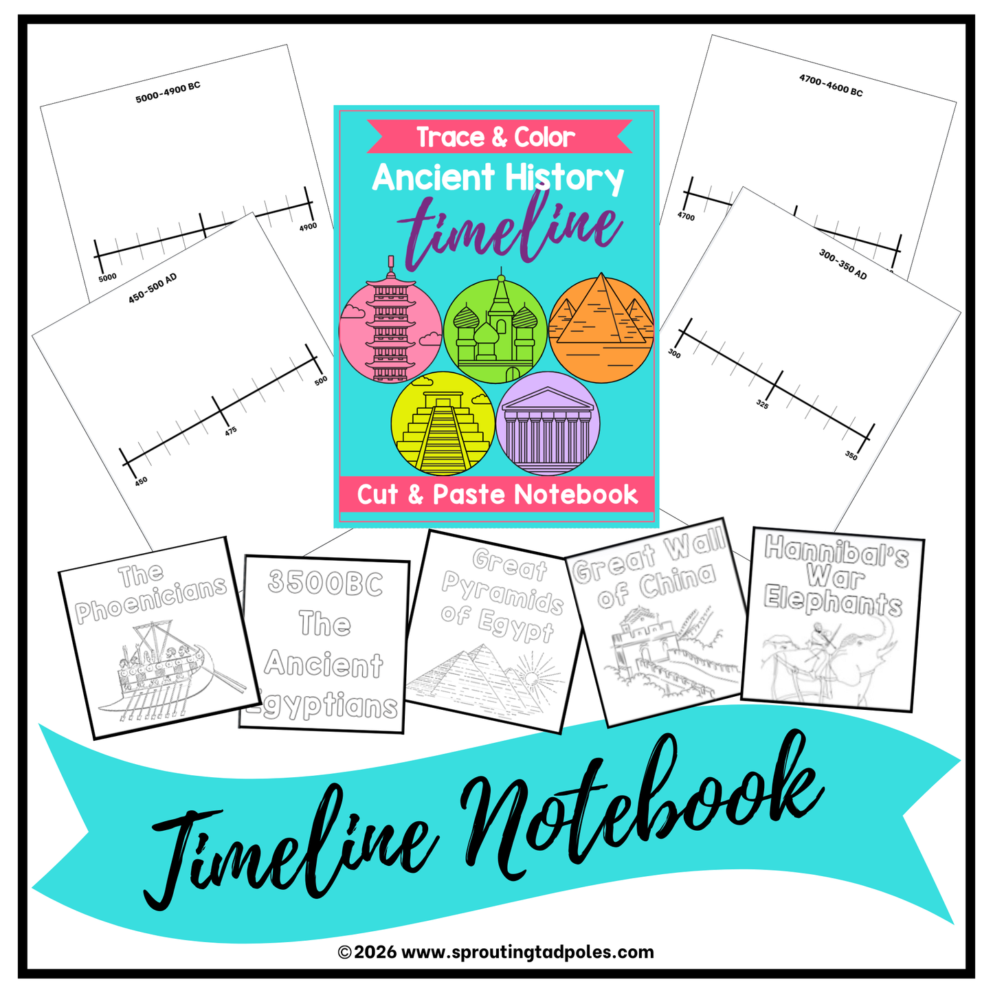 History Timeline Notebook - Ancient History