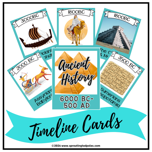 History Timeline Cards - Ancient History