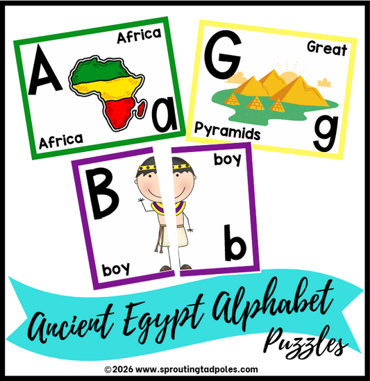 Ancient Egypt Alphabet Puzzles