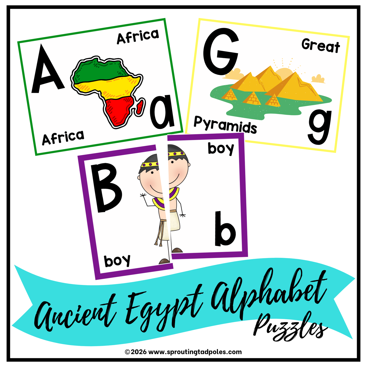 Ancient Egypt Alphabet Puzzles