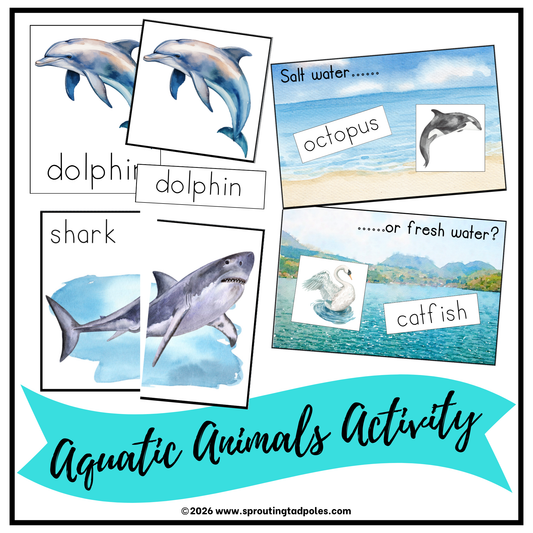 Aquatic Animals Activity Bag