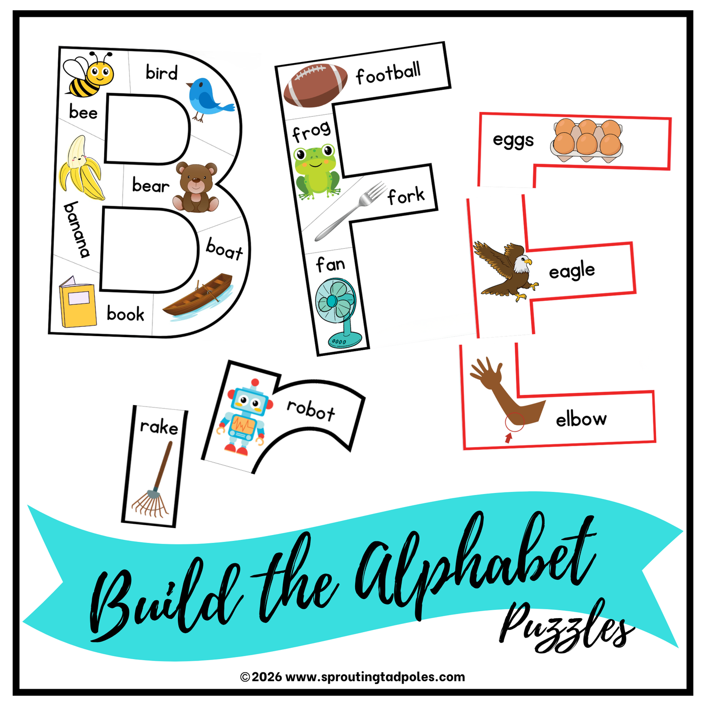 Build the Alphabet Puzzles