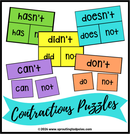 Contractions Puzzle Activity