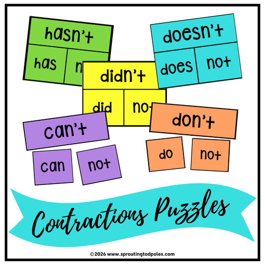 Contractions Puzzle Activity