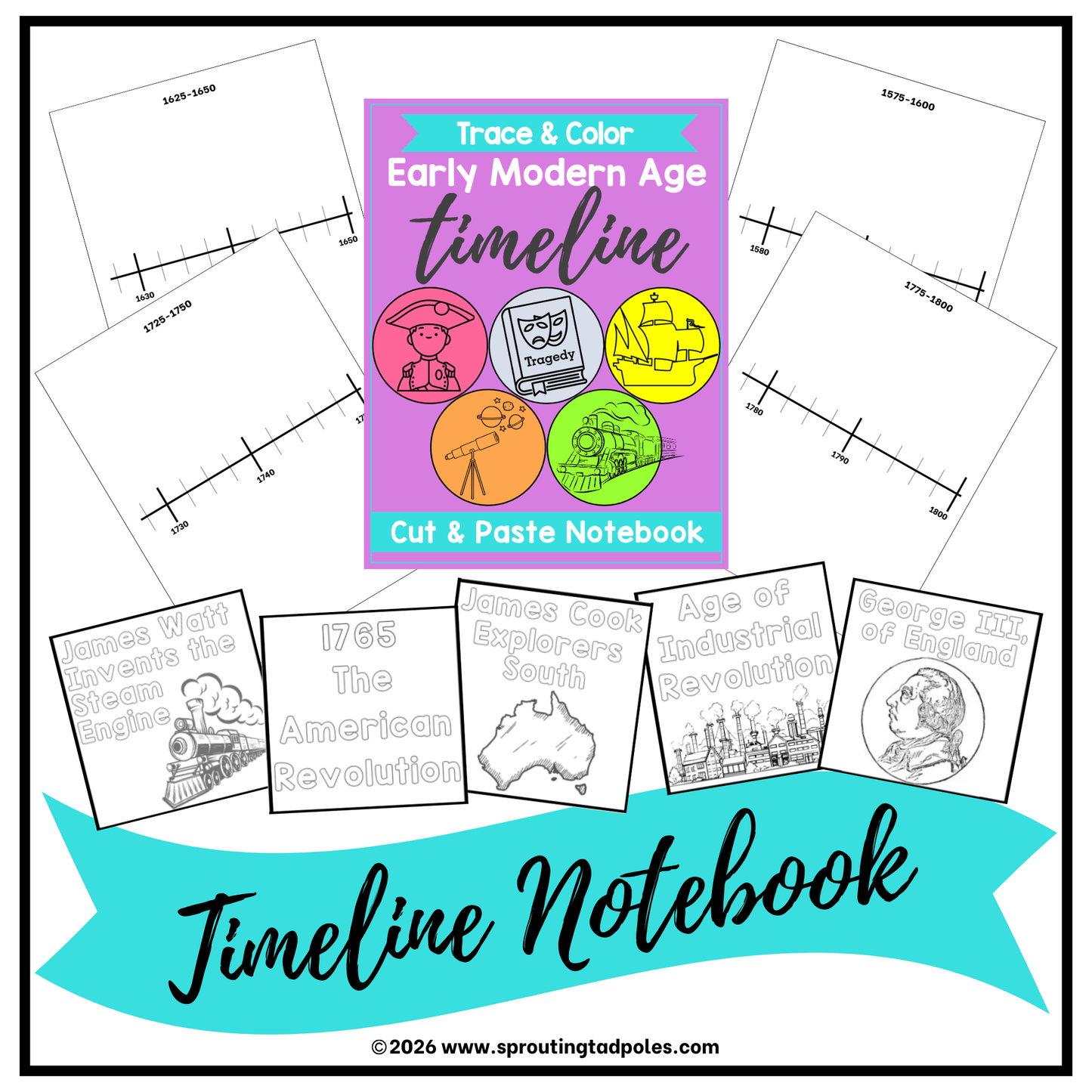 History Timeline Notebook - Early Modern Age