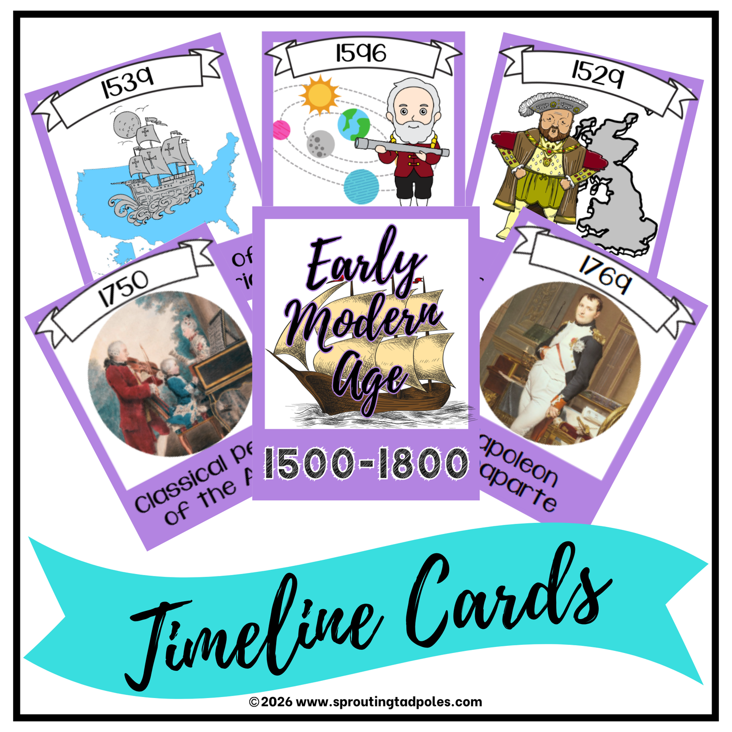 History Timeline Cards - Early Modern Age