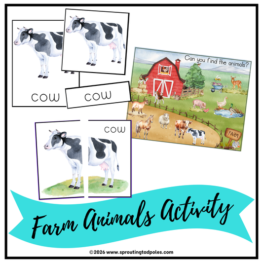 Farm Animals Activity Bag