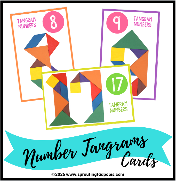 Number Tangram Challenge Cards