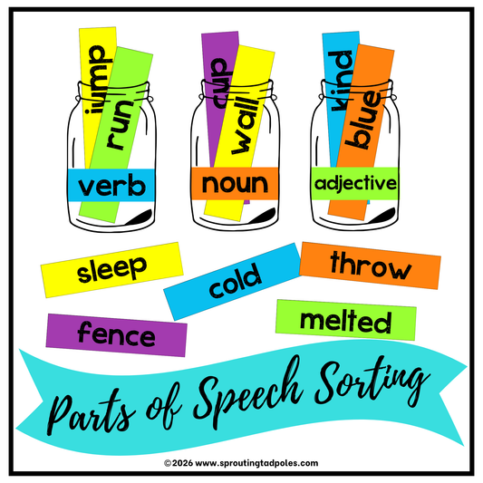 Parts of Speech Sorting Grammar Game