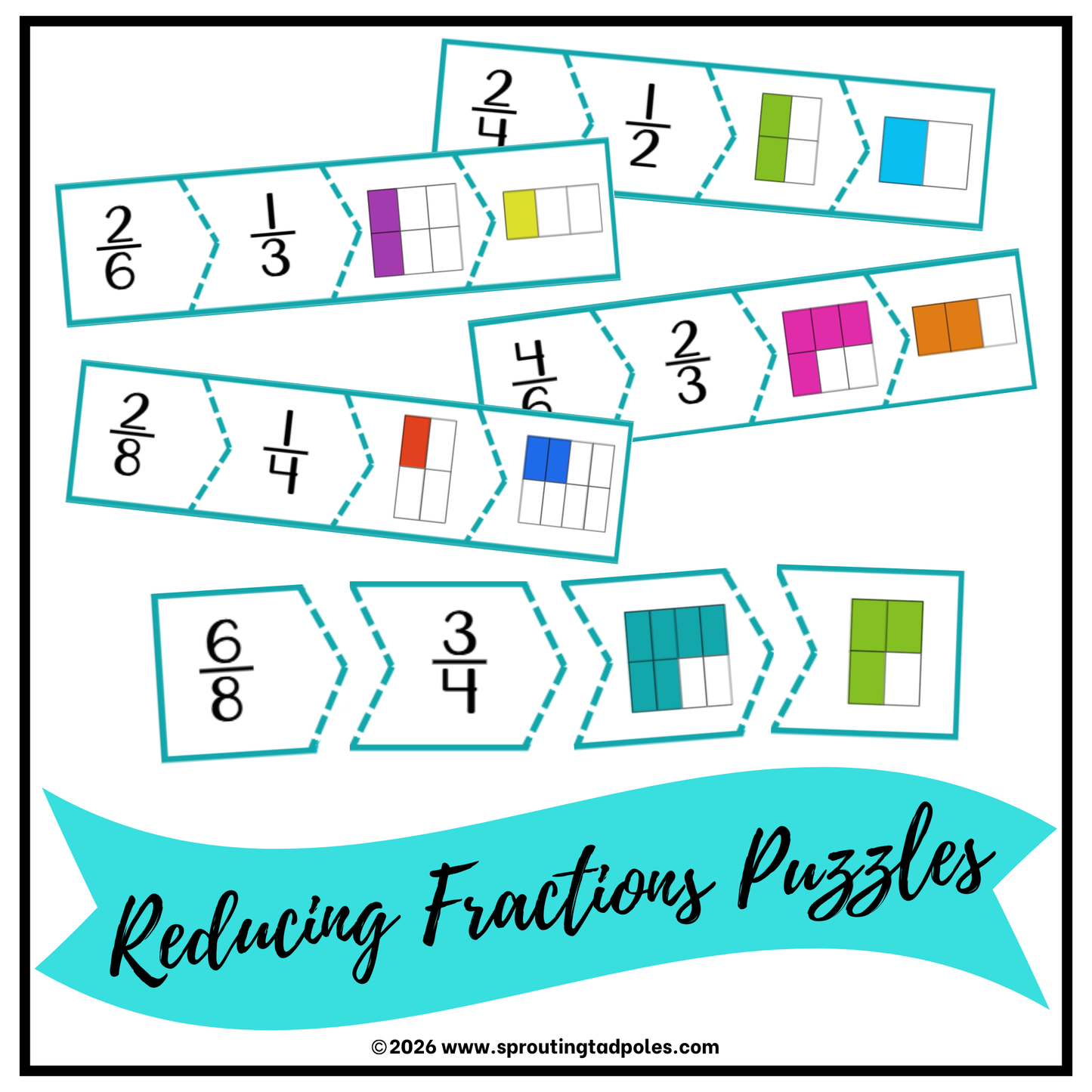 Reducing Fractions Puzzles