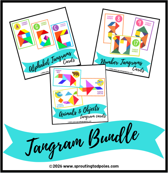 Number Tangram Challenge Cards