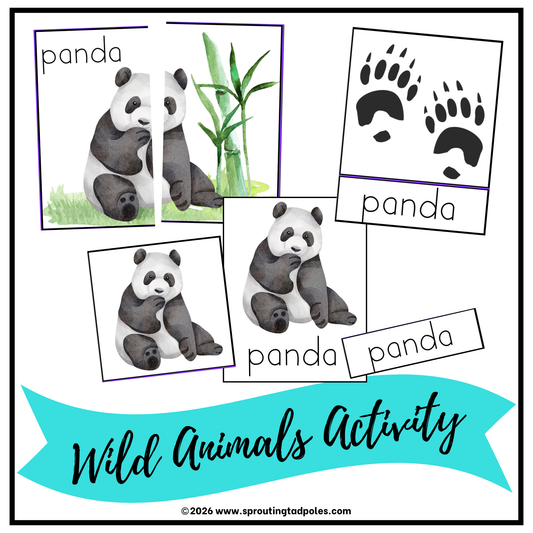 Wild Animals Activity Bag