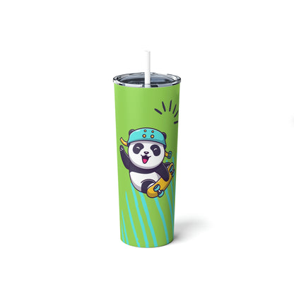 Rolling Panda Tumbler 20oz (with Lid & Straw)