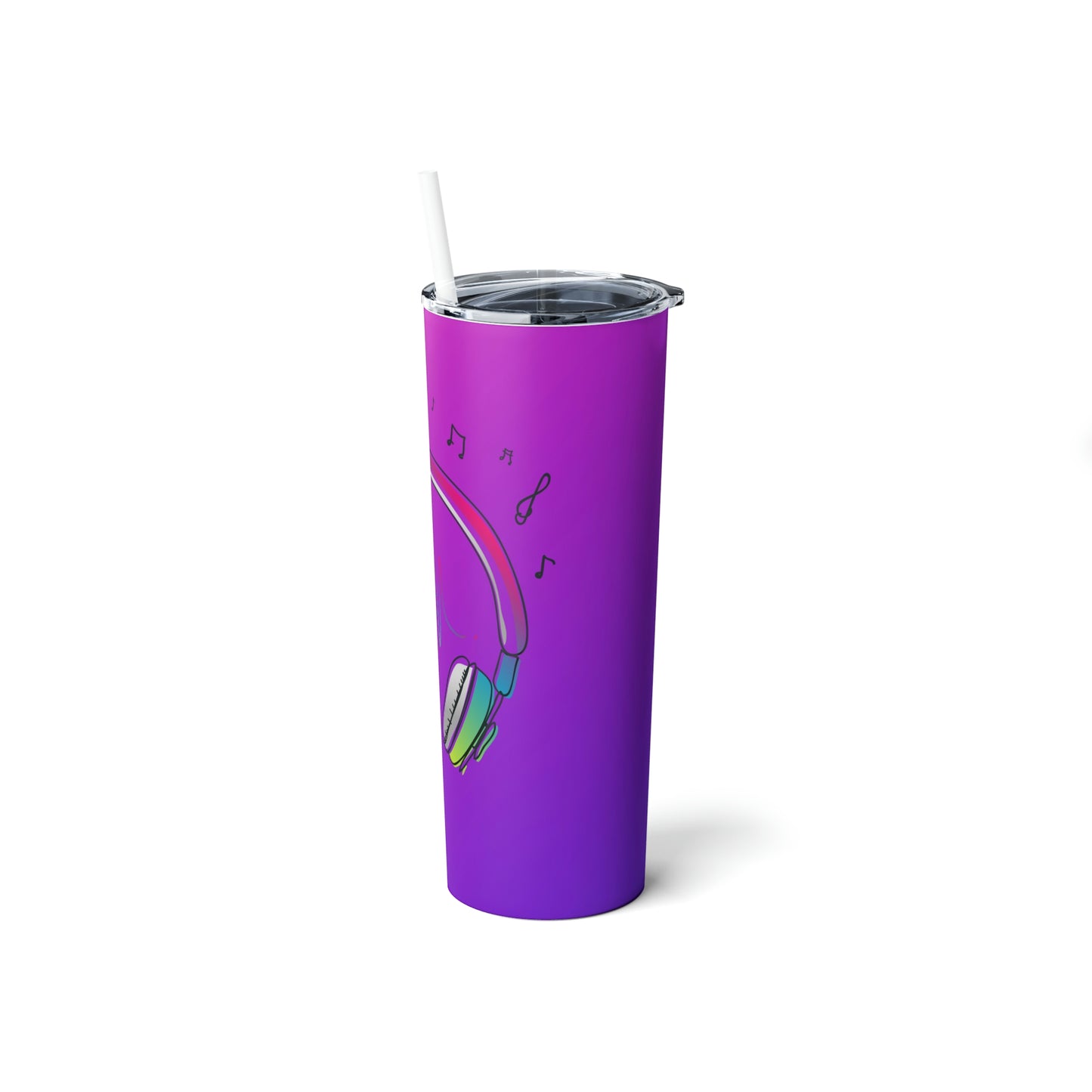 Groove Tunes Tumbler 20oz (with Lid & Straw)