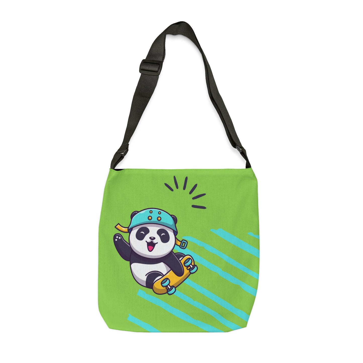 Rolling Panda Messenger Bag