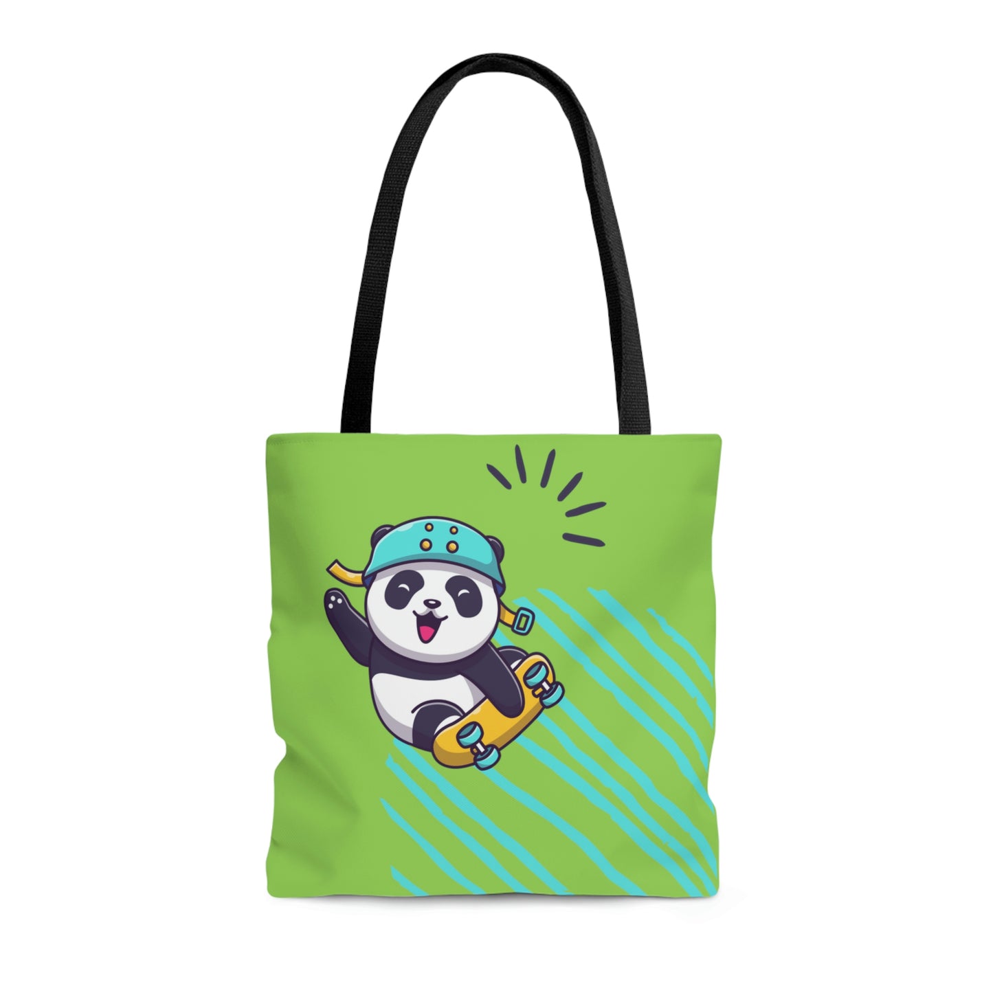 Rolling Panda Tote Bag