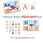 Summer Themed Alphabet Matching