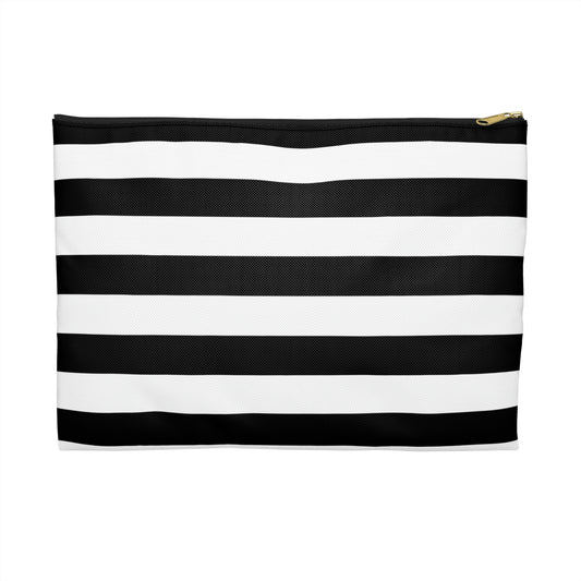 Striking Stripes Zippered Pouch