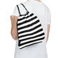 Striking Stripes Drawstring Bag